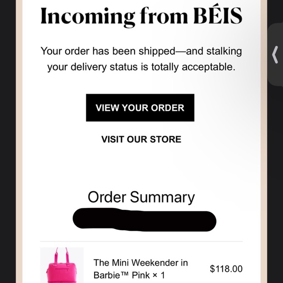 Beis X Barbie Weekender Sold Out!!! NWT BAG!! - Picture 2 of 4